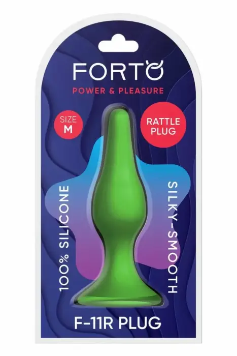 FORTO F-11R RATTLER LUNGO dildo – M – Žalias