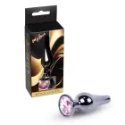 MyLove Toys Jewellery Dark Silver anālais spraudnis – 9.5 cm (3.7″) – Rozā — Foto 1