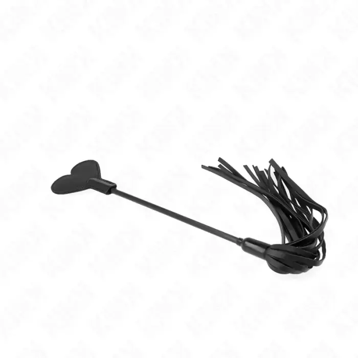 KINK Range шлёпалка в форме сердца 35 cm – чёрная-красная