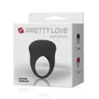 PRETTY LOVE - BERTRAM вибрирующее кольцо для члена – черный — Фото 9