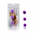 BAILE Strip Lilac ABS anālās bumbiņas 3 gab. – 20 cm – Violets — Foto 2