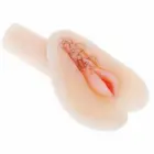 BAILE Ultra Realistic Vibrating Intimate Machine silikona divu ieeju masturbators – miesas krāsa — Foto 1