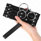 KINK reguleeritav kaelarihm kettrihmaga 65cm – elegantne kunstnahk – must — Foto 4