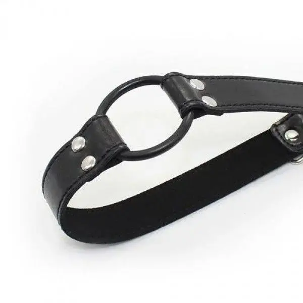 Knebel-Easy Belt Ring Gag (nero) Foto 2