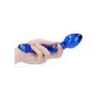 Superior klaasist dildo – 20 cm (8″) – sinine — Foto 5