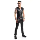 Regnes Fetish Planet RMDario001 wetlook vest – black – L — Photo 8