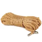 Rebellion Reign Natural Knot Bondage Rope – bondažo virvė – kanapės/poliesteris – ciberžolė – 10 m — Nuotrauka 4