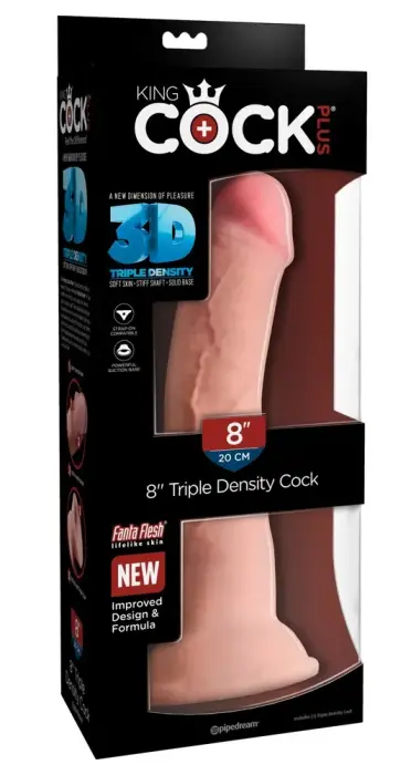 KCP 8 Triple Density Realistic Dildo – 24.1 cm (9.5″)