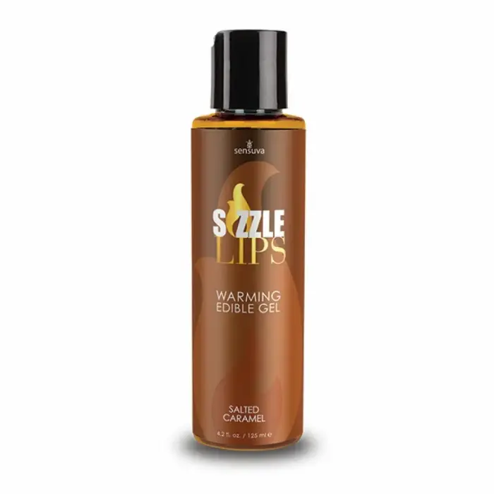 Sensuva Sizzle Lips съедобный согревающий гель Salted Caramel – 125 мл