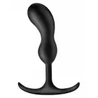 Augstākās kvalitātes prostatas anālais spraudnis ar svaru – S – 12.2 cm (4.8″) – Melns — Foto 3