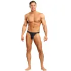 Male Power Satin Spandex stringi – L – melni — Foto 2