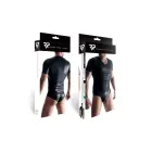 Мужская футболка с V-образным вырезом wet look – чёрная – S — Фото 5