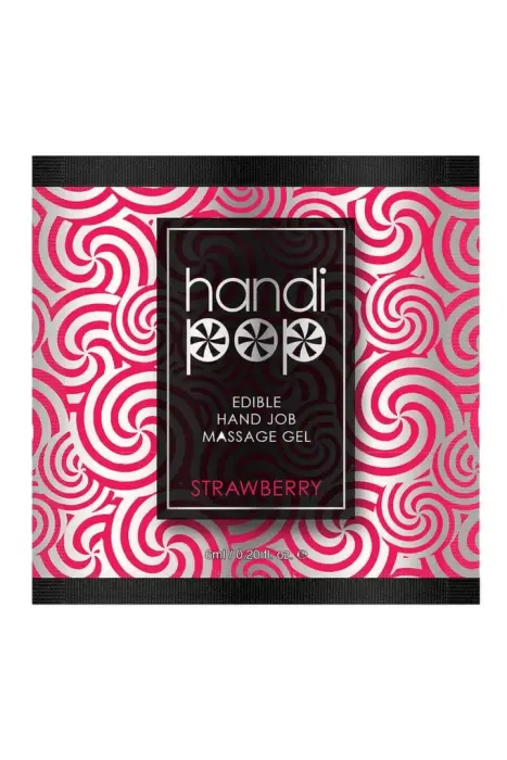 Sensuva HandiPop – edible massage gel – strawberry – 6 ml