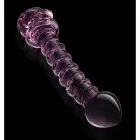GLAZE GLASS Rosebud Spiral – borosilikaatklaasist dildo – läbipaistev – 23 cm — Foto 4