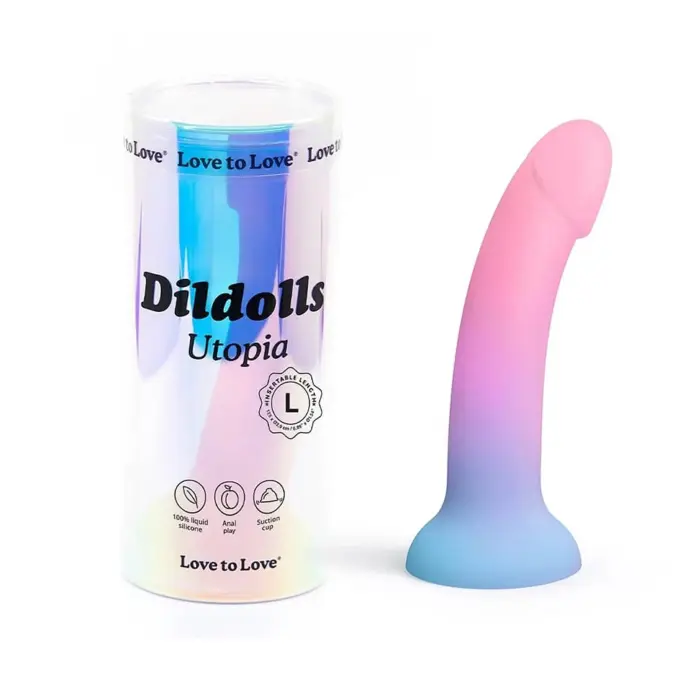 Dildolls Utopia L - 19.5 cm (7.5″) - Daudzkrāsains
