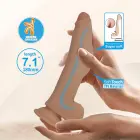 Pretty Love Ercument – Sliding Skin realistiškas dildo – 18 cm — Nuotrauka 2