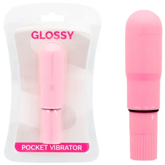Мини-вибратор Glossy Pocket – 10.7 см (4.2″) – розовый