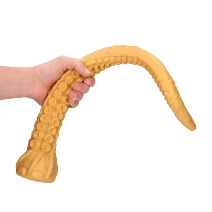 Fiction Cock Tentacle Tyrant – anālā čūska no šķidrā silikona – zelta – 55 cm