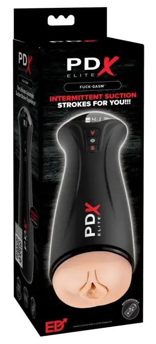 PDXE Fuck-Gasm Automatic Masturbator – 24.5 cm (9.6″) – Black