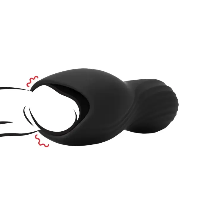 Loveline Vibrating Stimulation Sleeve – 12.5 cm (4.9″) – Black