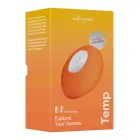 Temp sildošais un dzesējošais vibrators – 16 cm (6.3″) – oranžs Foto 2