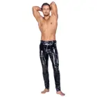 Black Level Men's Vinyl Trousers with Metal Details – M — Photo 3