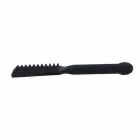 Sportsheets Edge Spiked Paddle чёрная – силиконовая шлёпалка с металлическим стержнем — Фото 3
