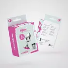 Bijou analinis kištukas su brangakmeniu – 6 cm – Rožinis — Nuotrauka 1