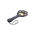 Sportsheets Cougar Paw Paddle – паддл из искусственной кожи с вырезами в форме лапы – тёмно-синий – 28 см — Фото 5
