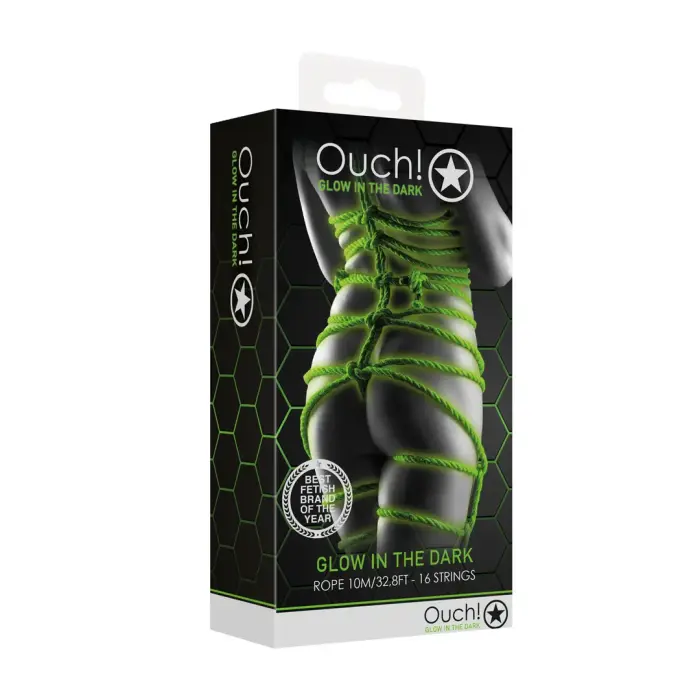 Ouch! Glow in the Dark Bondage Rope – 10 m