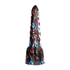 All Black широкий ребристый дилдо – 34 cm (13.4″) – Черный — Фото 1