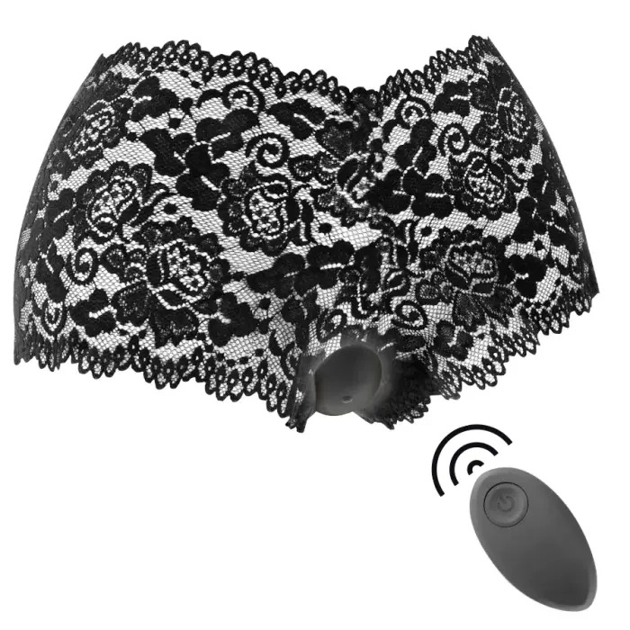 BLACK&SILVER Zara – беспроводной интимный массажёр – дистанционное управление, трусики – силикон