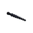 NMC 8.5 Inch Ribbed Silicone Anal Ball Beads – melnas – elastīgas savienotas sfēras – 21,6 cm — Foto 3