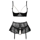 Abierta Fina Hebe Lingerie Set – Black – 80C/L — Photo 9