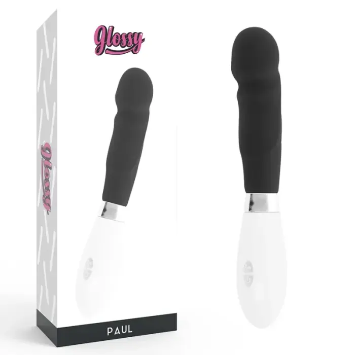Вибратор Glossy Paul – 12 см (4.7″) – черный