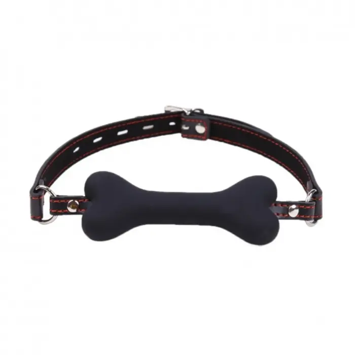 Kinky Pleasure Bone Gag – Black