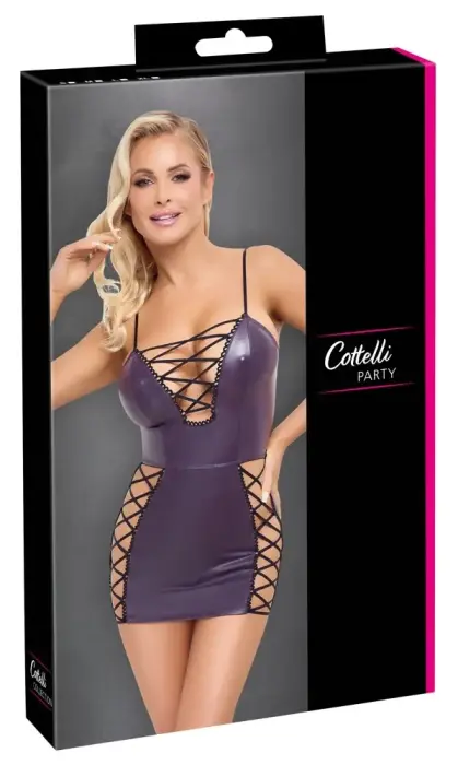 Cottelli PARTY Matte Look мини-платье – фиолетовый – L