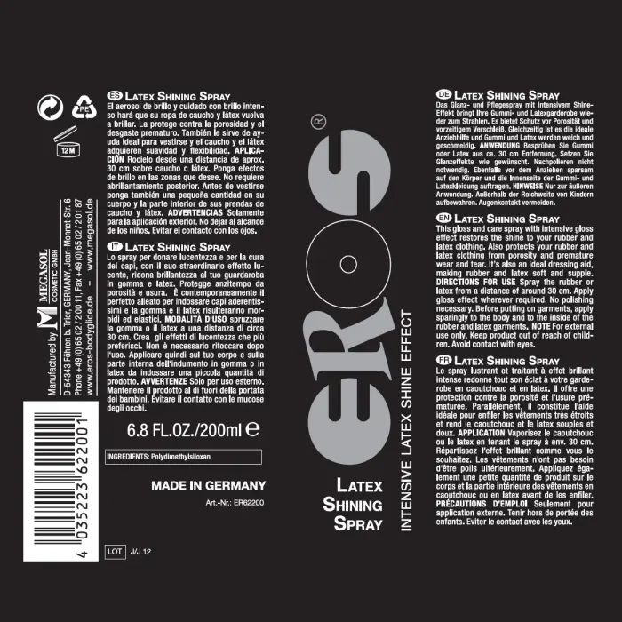 EROS lateksa spīduma aerosols – 200 ml Foto 2