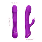 Rubberco izliekts klitora stimulators – ar 9 vibrācijas funkcijām – violets — Foto 6