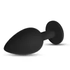 Camileo Anal Plug with Four Interchangeable Jewels – L – 9.5 cm (3.7″) – Black — Photo 4