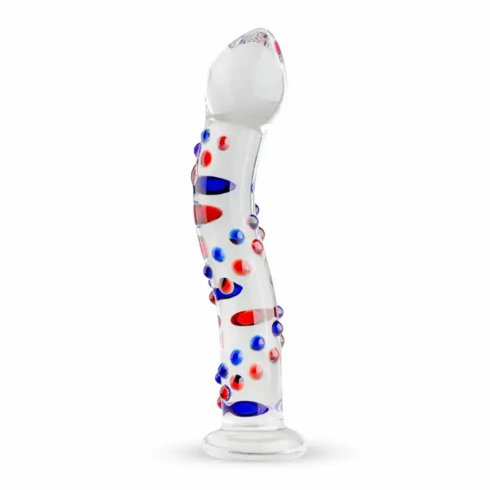 Glas No. 3 stikla dildo – 19 cm (7.5″) – caurspīdīgs