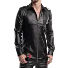 RMNatale001 Wetlook shirt – Black – M — Photo 1