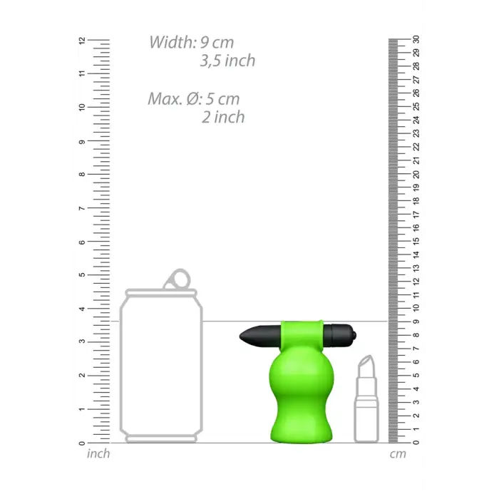 Vibrējošs galvas masturbators – spīd tumsā Foto 4