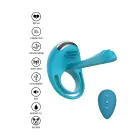 Passionate Joy Stick Vibrating Cock Ring – Blue — Photo 9