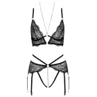 Abierta Fina pitsist pesukomplekt – must – L Photo