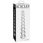 Icicles No. 2 klaasist dildo – 20.5 cm (8.1″) – Läbipaistev — Foto 1