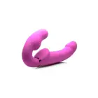 Evoke Ergo Fit бесшлейфовый страпон-вибратор с пультом управления – 20 cm (7.9″) – розовый — Фото 4