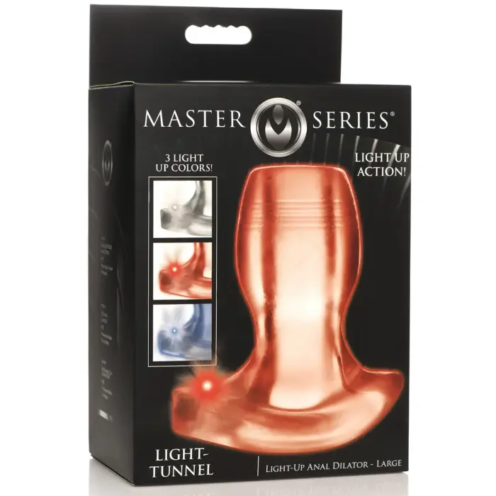 Light-Tunnel Illuminated TPE Anal Dilator – Clear, L
