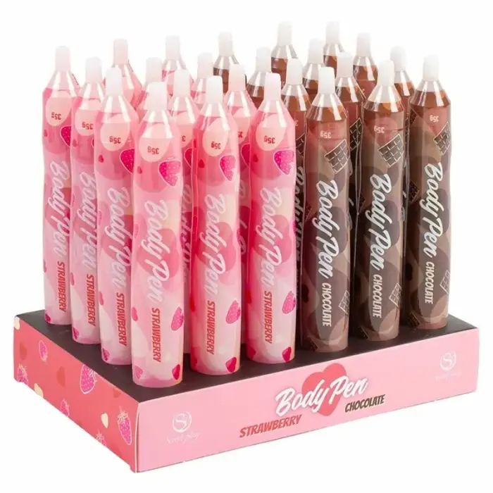 Secret Play Edible Body Art Pen – дисплей из 24 ручек с разными вкусами