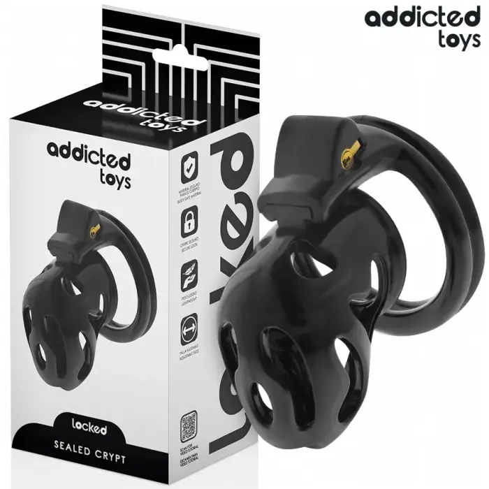 Addicted Toys Locked Sealed Crypt анатомическое устройство целомудрия 8 см – черный
